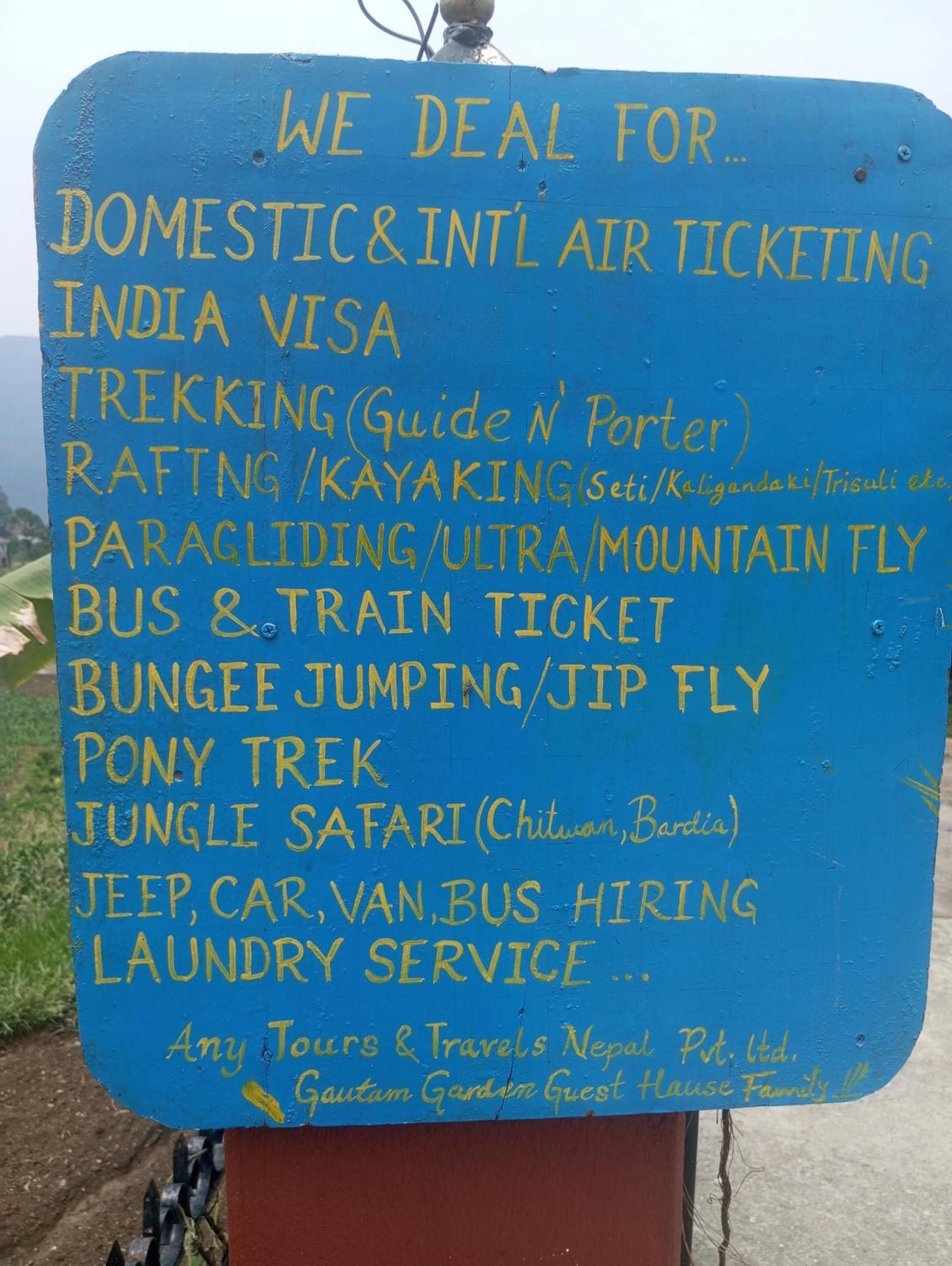 Gautam Garden Guest House Pokhara Dış mekan fotoğraf